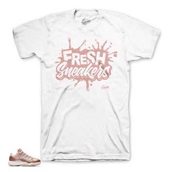 Jordan 11 rose gold shirts match | Official matching sneaker tees.
