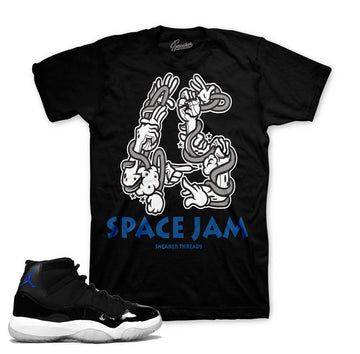 Shirts match jordan 11 space jam retro 11 space jam tees.