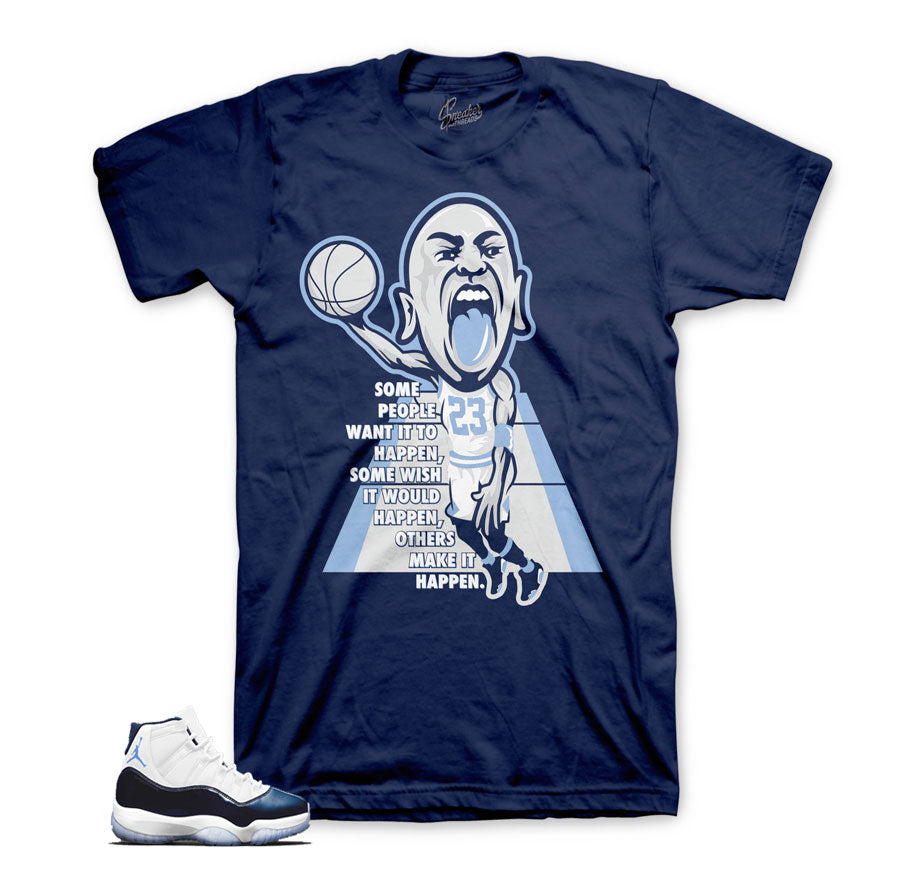 The best matching Jordan 11 midnight navy tee shirts for win like 82.