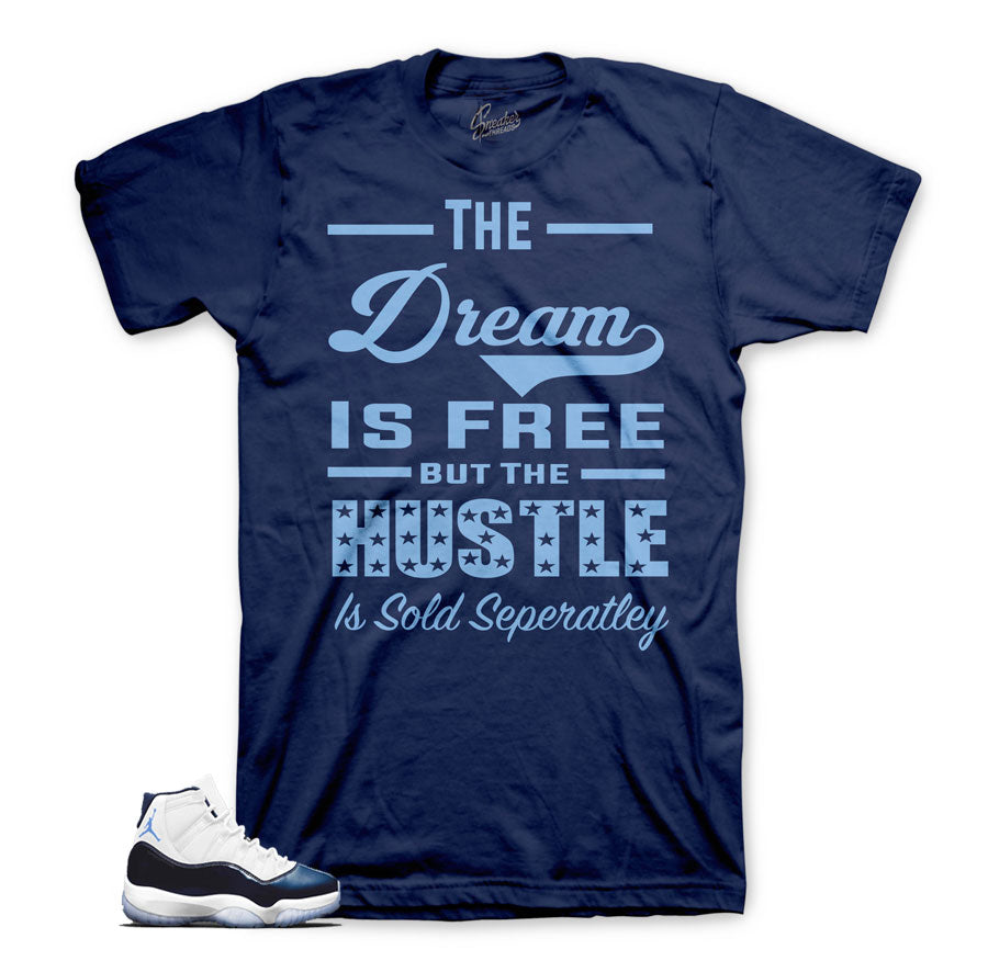 Retro 11 win like 82 shirts match jordan 11 midnight navy sneakers,