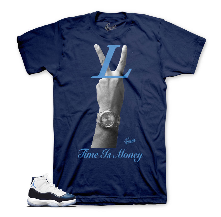 Retro 11 midnight navy shirts match Jordan 11 sneaker tees.