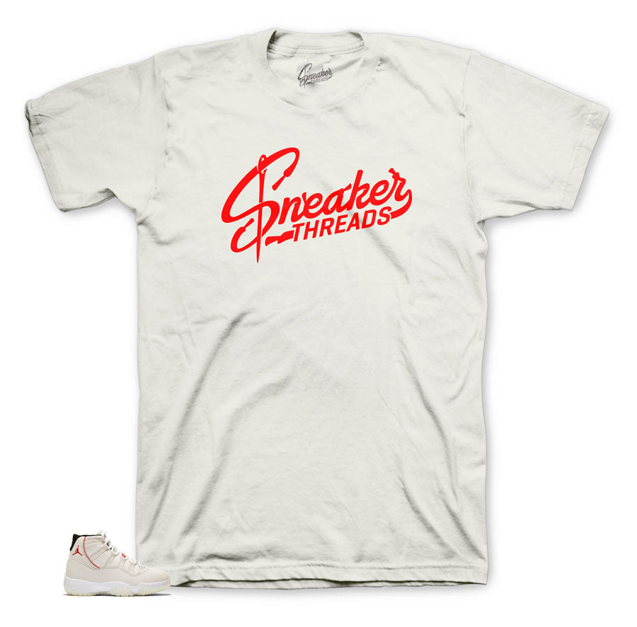 Sneaker threads orignal shirts | Jordan 11 Platinum Tint