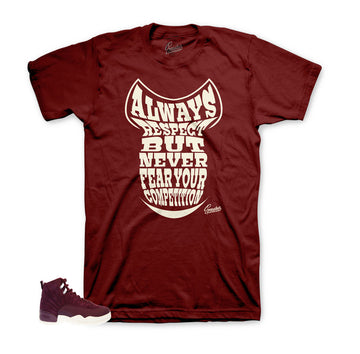 Bordeaux Jordan 12 shirts match retro 12's sneaker tees.