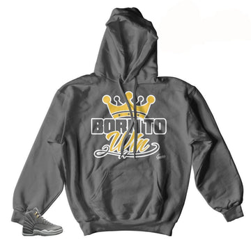 Jordan 12 dark grey hoodies match retro 12 hooded sweatshirts.
