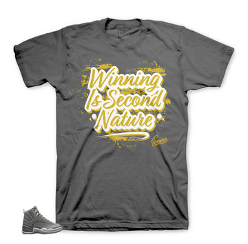 Jordan 12 dark grey tees match | Sneaker match shirts and tees.