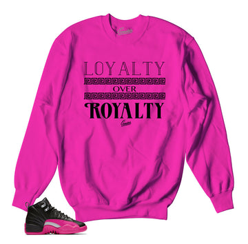 Sweatshirts match Jordan 12 deadly pink | Black pink 12's