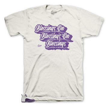 Jordan 12 purple blessings tee collection