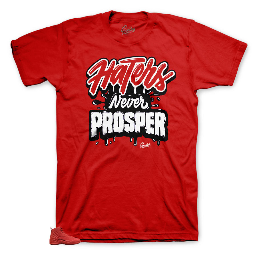 Haters Never Prosper tee to match for Gym Red 12's