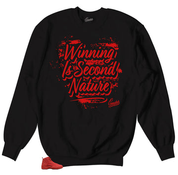 Jordan sneakers Gym Red 12's matching fits | Sweaters