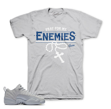 Jordan 12 low Wolf Grey tees match | Sneaker Match clothing