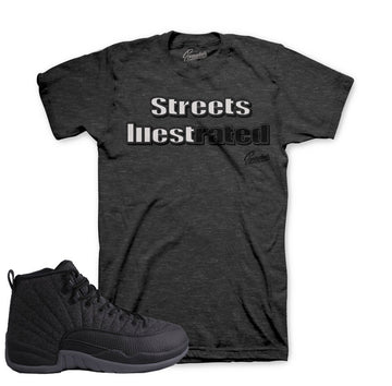 Jordan 12 wool tees match retro 12 wool sneaker shirts.