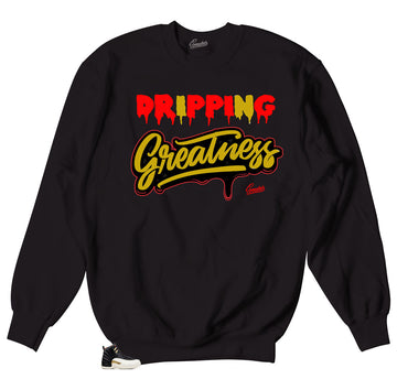 Sneaker sweaters match Jordan 12 CNY retro 12 chinese new year.