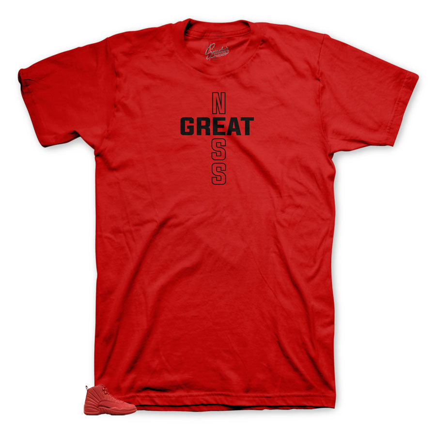 Greatness shirt collection to match Gym Red 12's