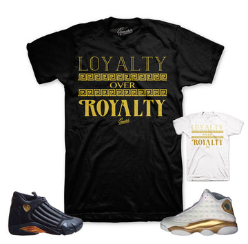 Jordan 13 And 14 DMP shirts match defining moments pack tees.