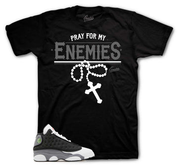 Retro 13 Black Flint Shirt - Enemies - Black