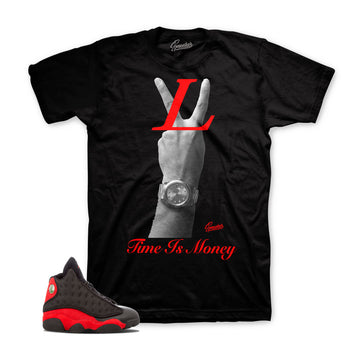 Jordan 13 bred tees match | Retro 13 bred sneaker shirts.