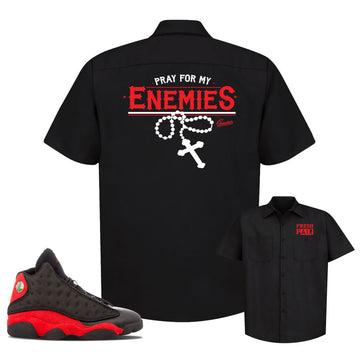 Jordan 13 bred OG tee match retro 13's sneaker shirts.
