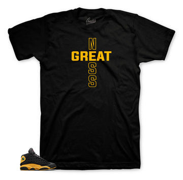 Jordan 13 class of 2002 sneaker tee to match oak hill 13s shoes.