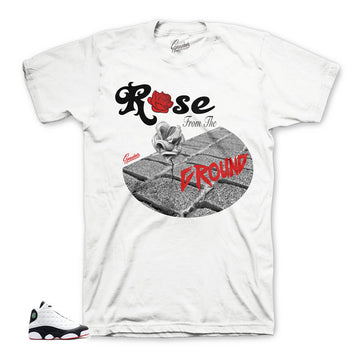 Jordan 13 He Got game Rose tee