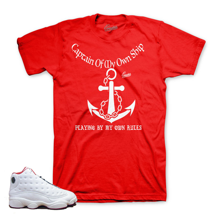 History of flight retro 13 shirts match Jordan 13 sneakers.
