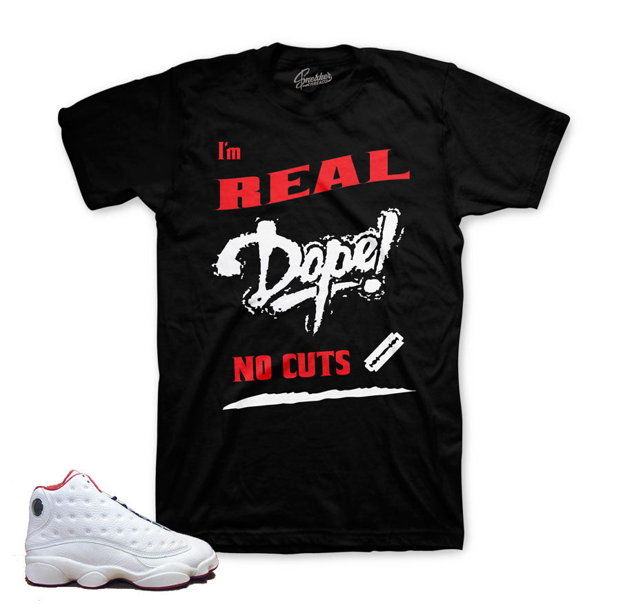HOF Jordan 13 shirt match retro 13 history of flight.