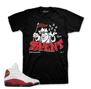 Jordan true red OG tees match retro 13 true red shirts.