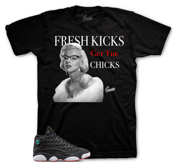 Retro 13 Playoff Shirt - Fresh Kicks - Black