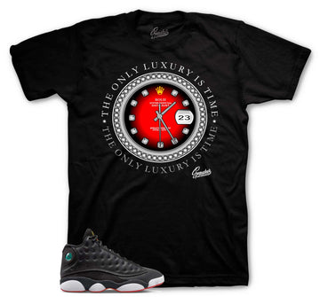 Retro 13 Playoff Shirt - Rolie Time - Black