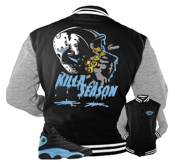 Retro 13 University Blue Jacket - Killa Season - Black