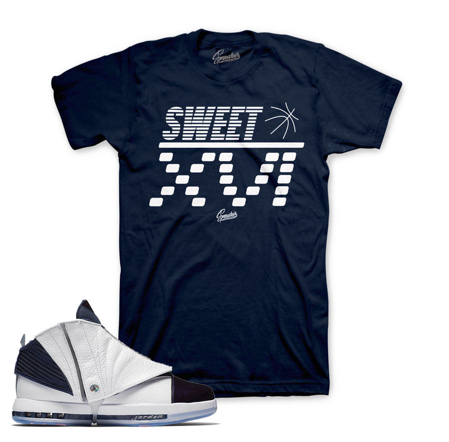 Jordan 16 midnight navy shirts match retro 16 sneaker tees.