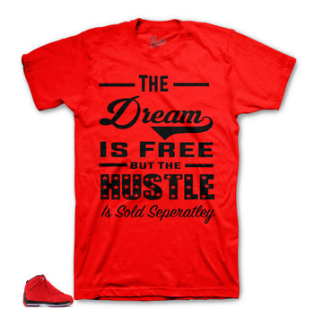 Jordan 18 toro gym red tees and shirts to match sneakers.
