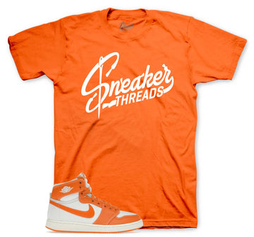 Retro 1 AJKO Rush Orange Shirt - ST Logo - Orange