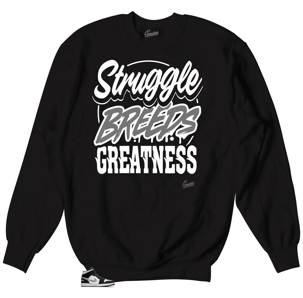Equality BHM Jordan 1 sneaker collection matches crewneck sweater
