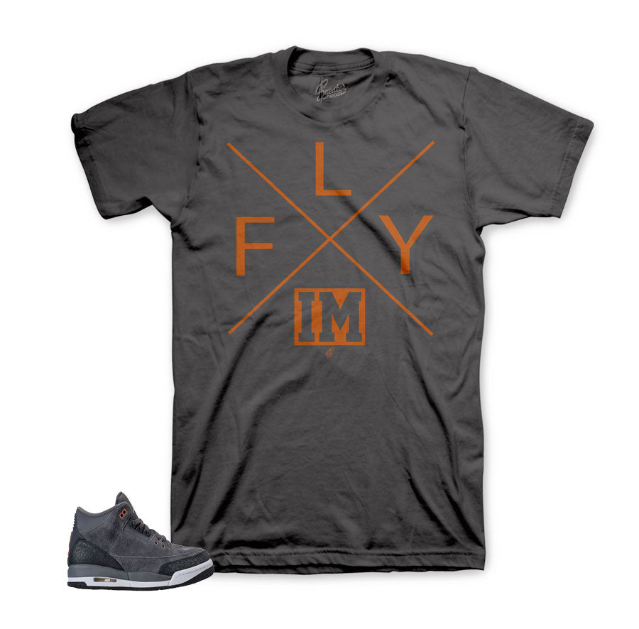 Jordan 3 anthracite bronze shirts match retro 3's shoes.
