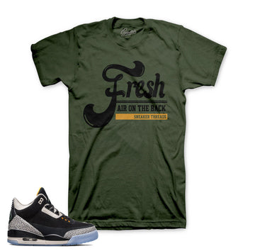 Jordan 3 safari x atmos tee match shoes | Official tees