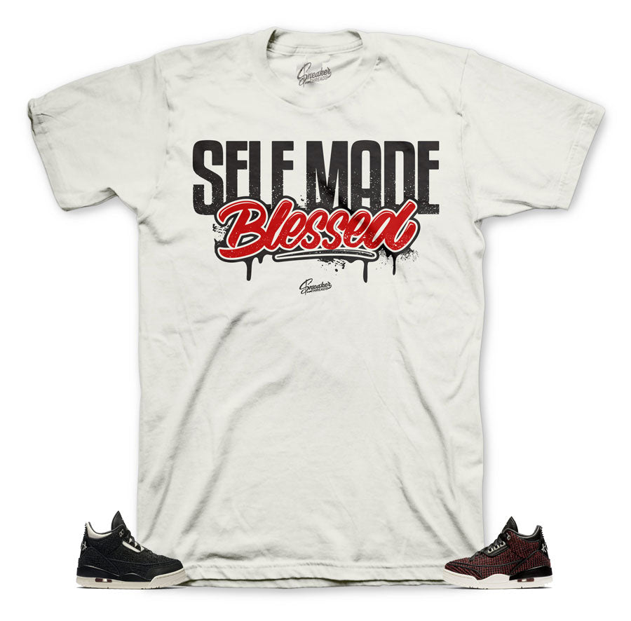 Jordan 3 AWOk sneaker tees to match Vogue retro 3 shoes.