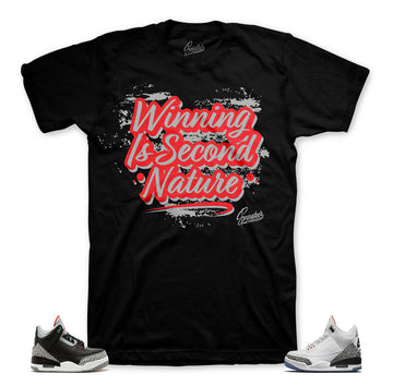 Black cement clothing to match shoes | Retro 3 sneaker threads.