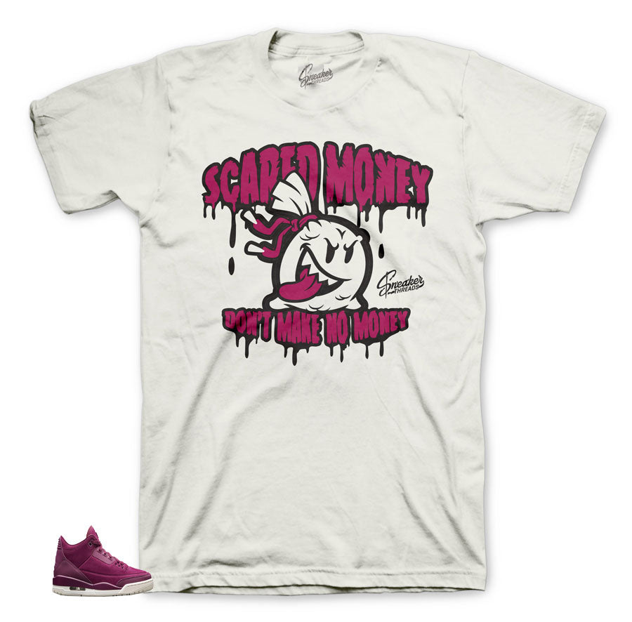 Scared Money with purple to match Bordeaux 3's