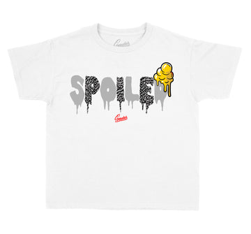 Kids Cool Grey 3 Shirt - Spoiled - White