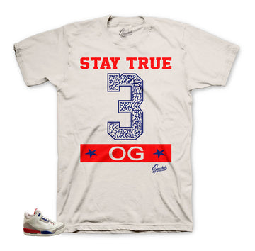 Jordan 3 Charity Game Stay True tee