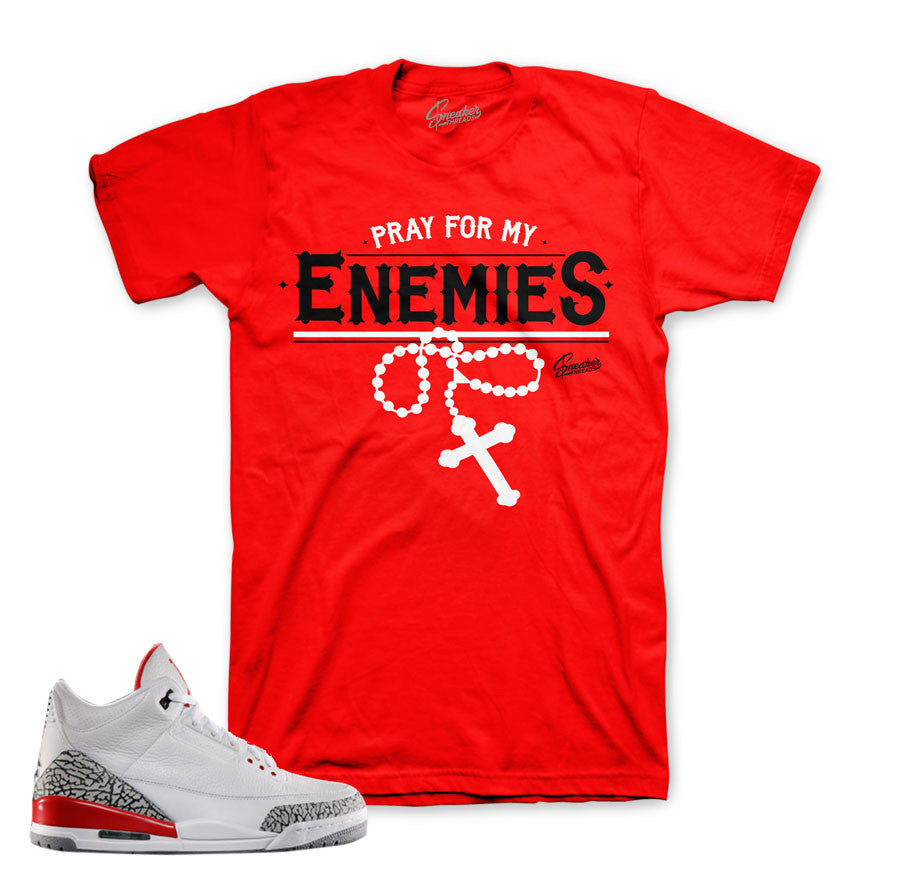 Jordan 3 katrina shirt match | Sneaker match tee.