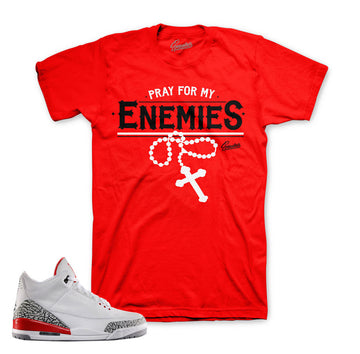 Jordan 3 katrina shirt match | Sneaker match tee.