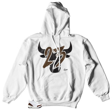 Toro 23 white hoody to match Jordan 3 Mocha