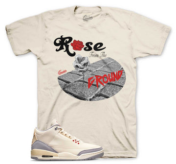 Jordan 3 muslin sneaker release tees