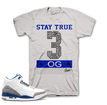 True blue jordan 3 shirts match retro 3 true blue tees.