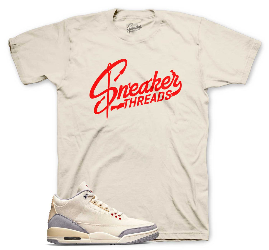 Jordan 3 muslin sneaker release tees