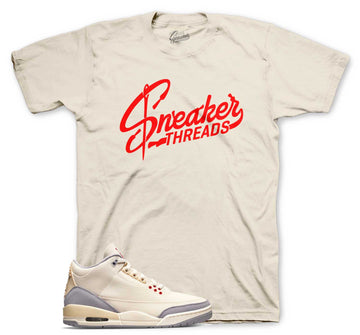 Jordan 3 muslin sneaker release tees