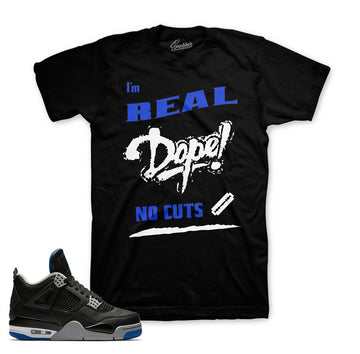 Jordan 4 black royal sneaker tee | Official clothing matches