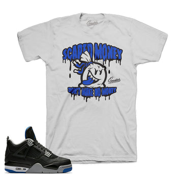 Jordan 4 black/royal official matching clothing and tees.