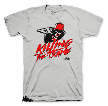 Bred jordan 4 sneaker tees match retro 4s perfectly.